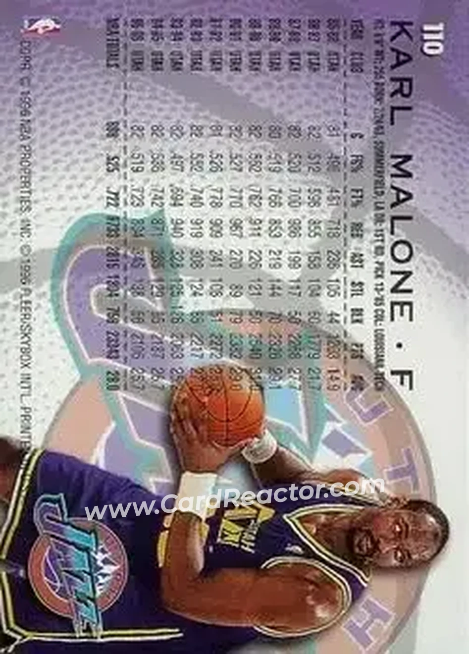 Back of Karl Malone