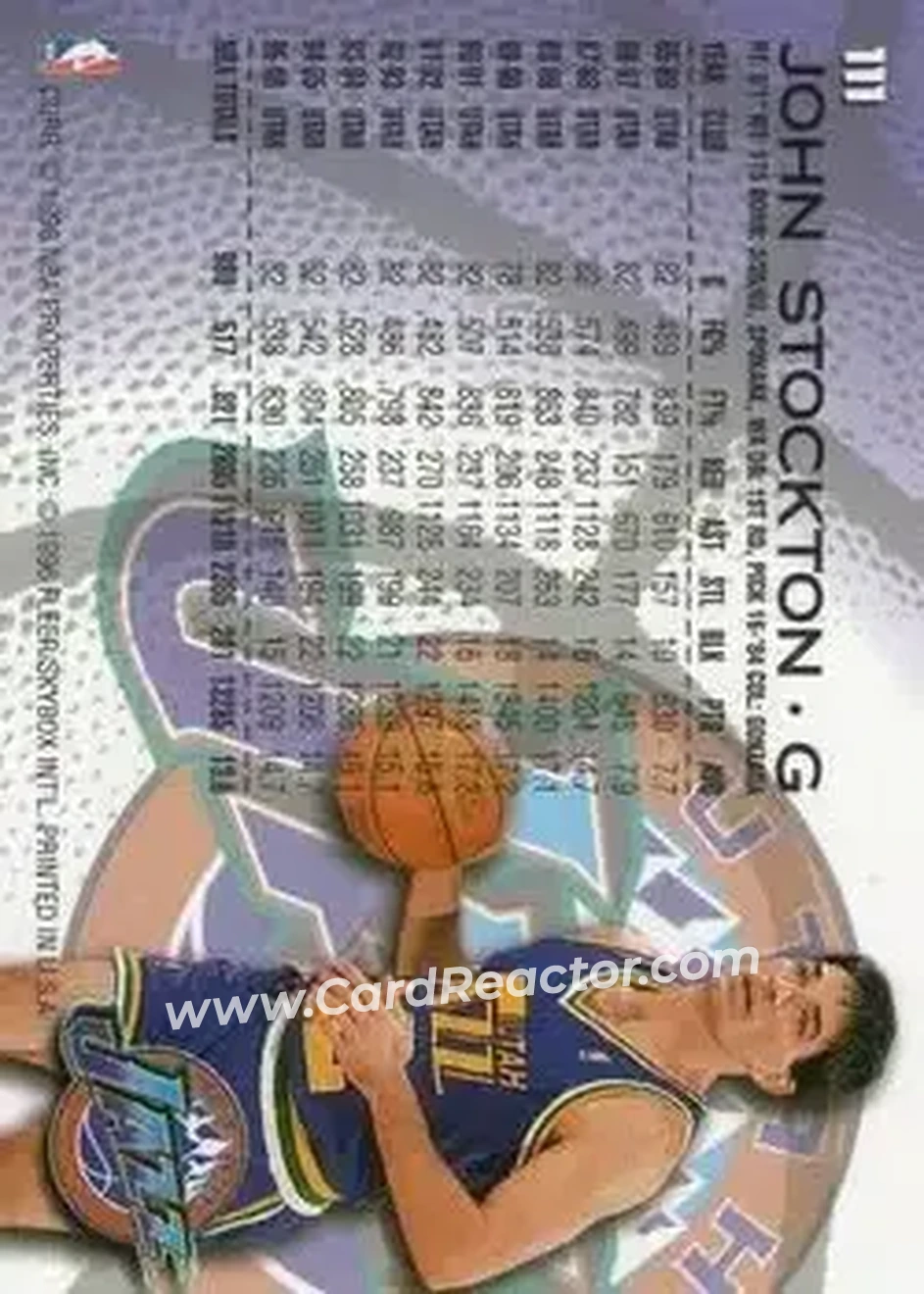 Back of John Stockton