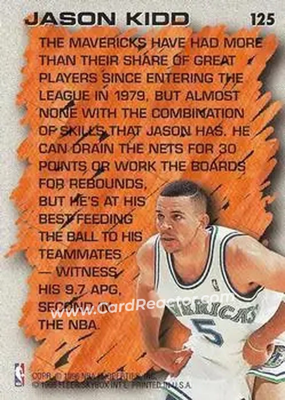 Back of Jason Kidd