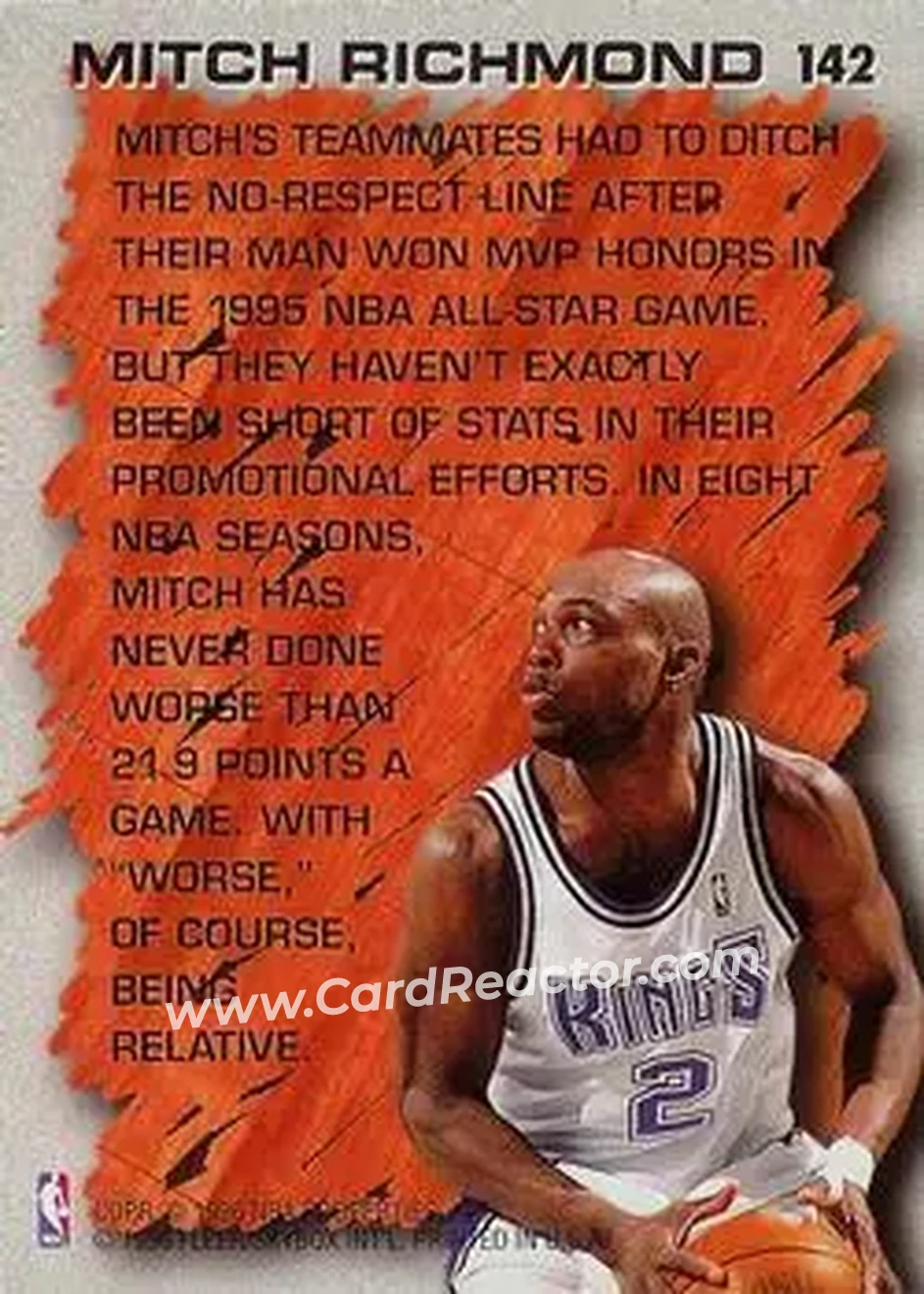 Back of Mitch Richmond