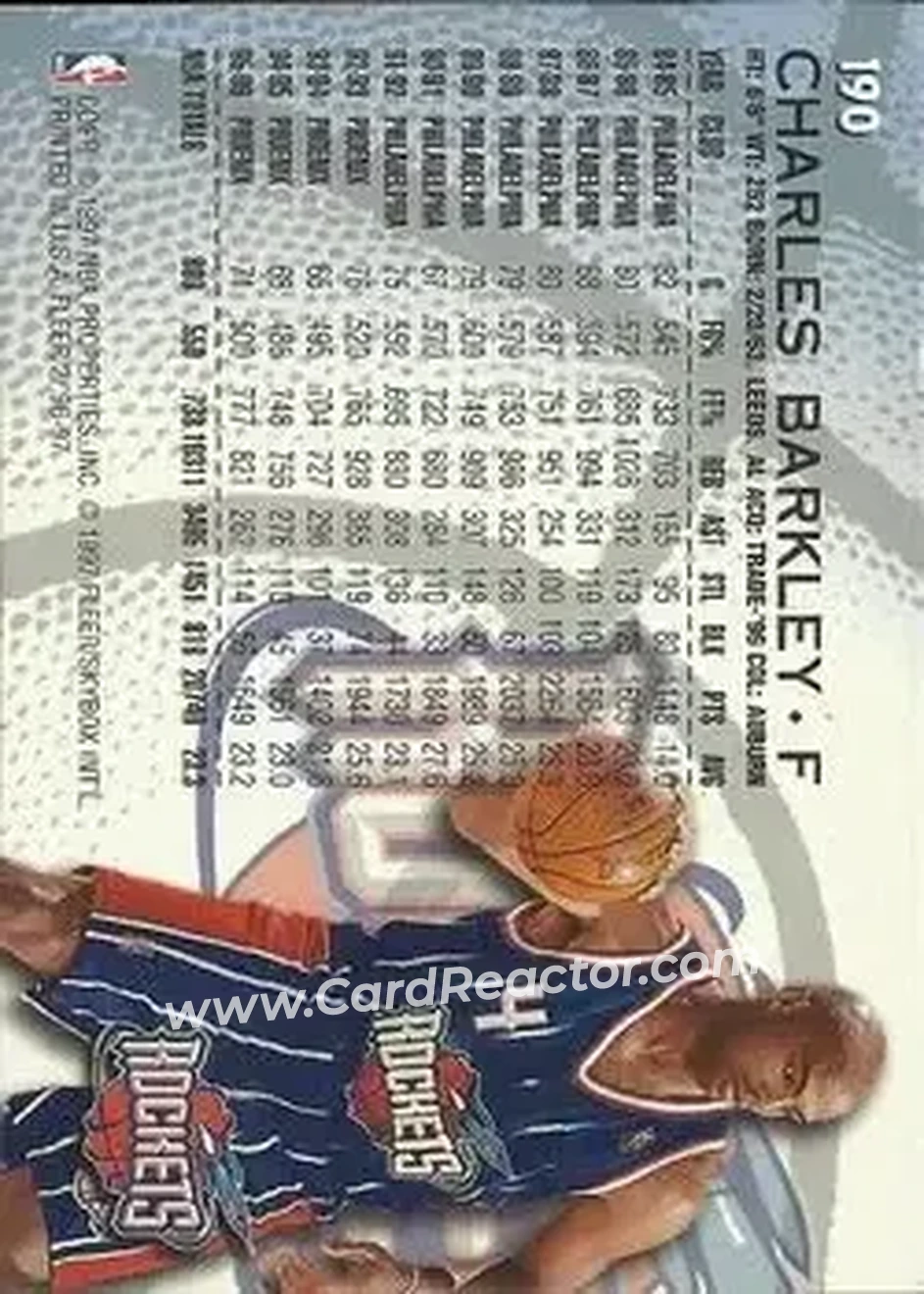 Back of Charles Barkley