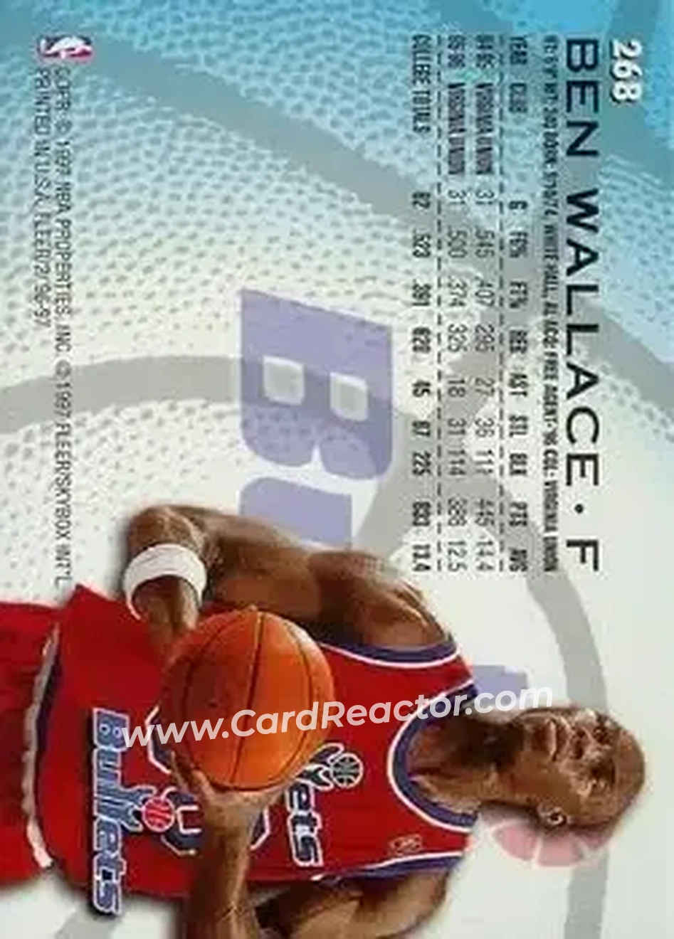 Back of Ben Wallace