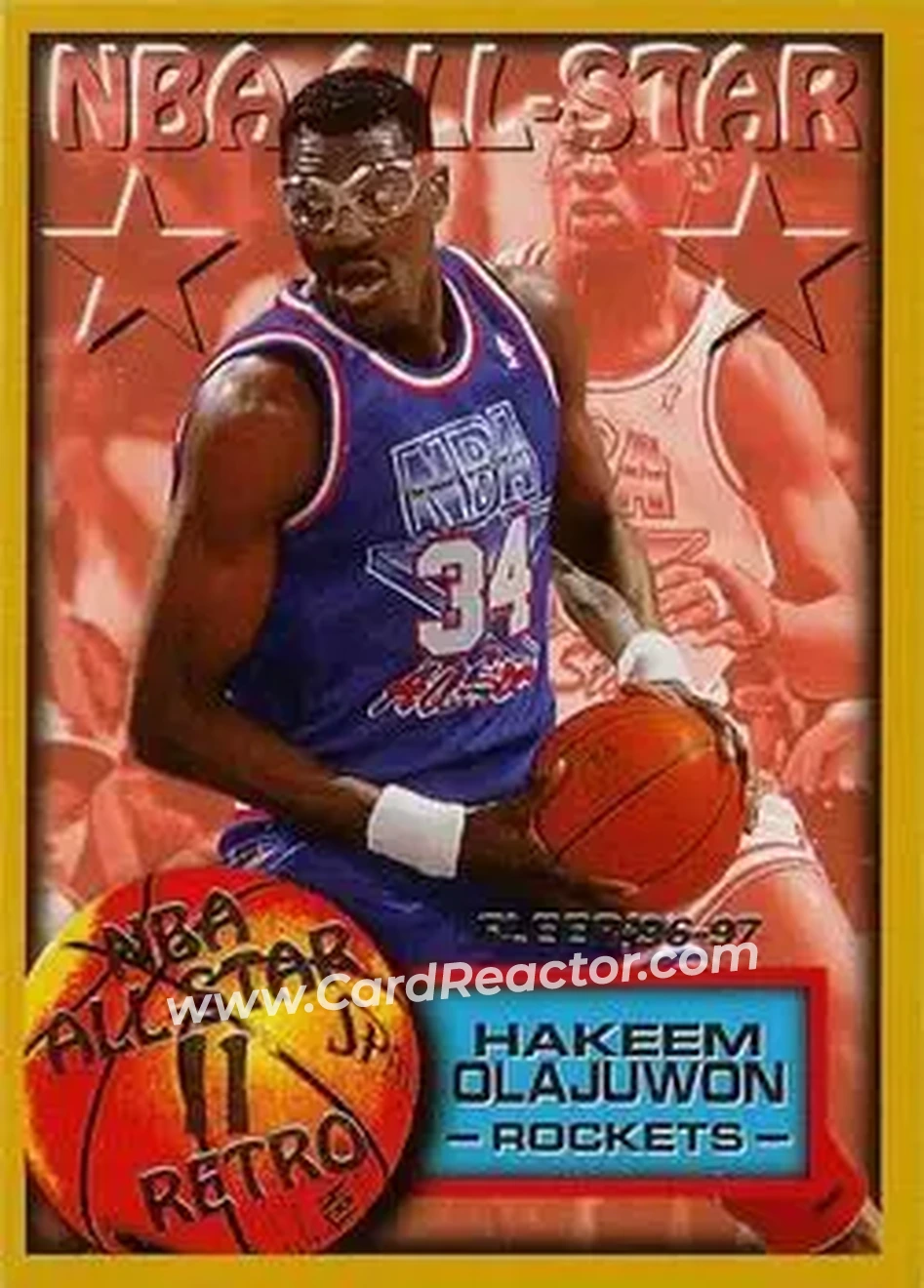 Front of Hakeem Olajuwon