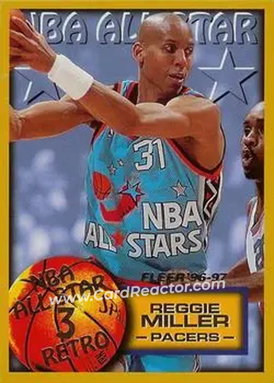 Front of Reggie Miller
