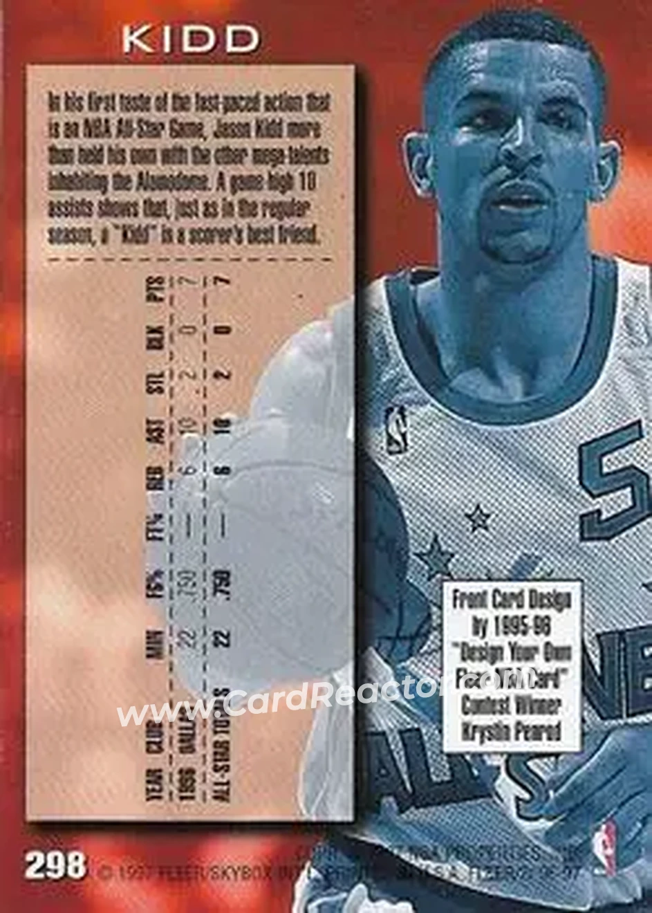 Back of Jason Kidd