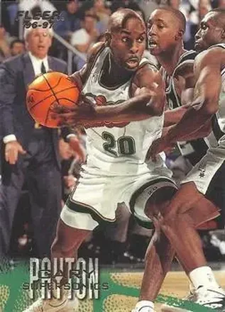 1996-97 Fleer European #103 Gary Payton
