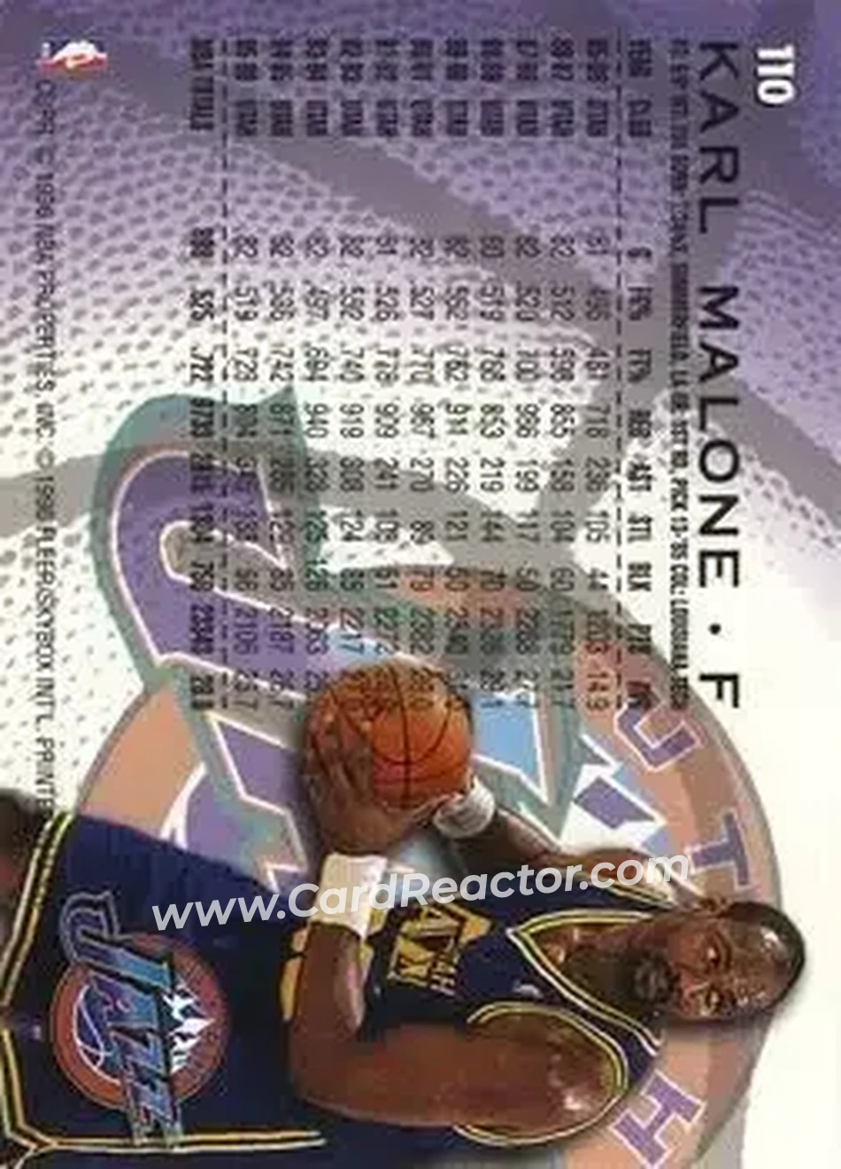 Back of Karl Malone