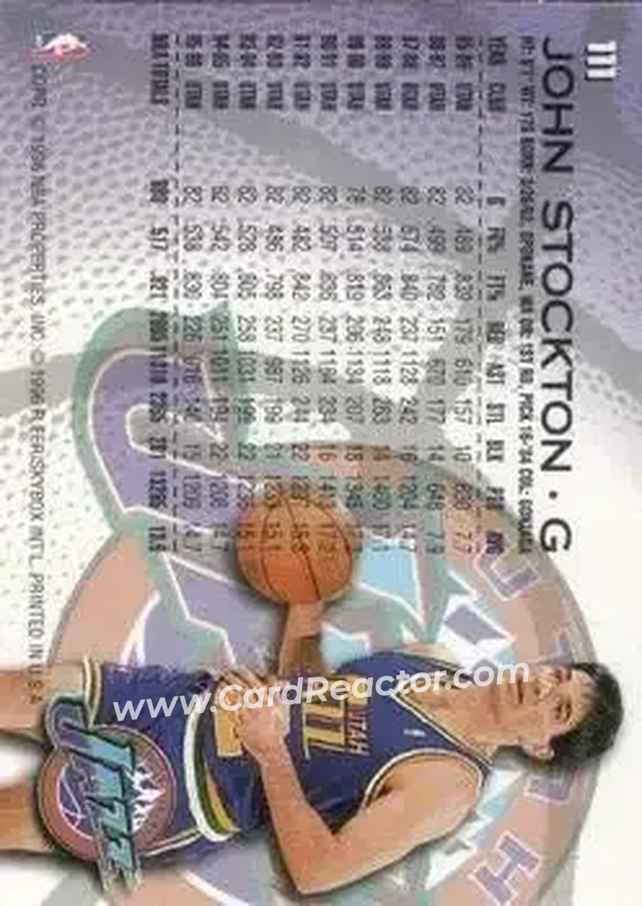 Back of John Stockton