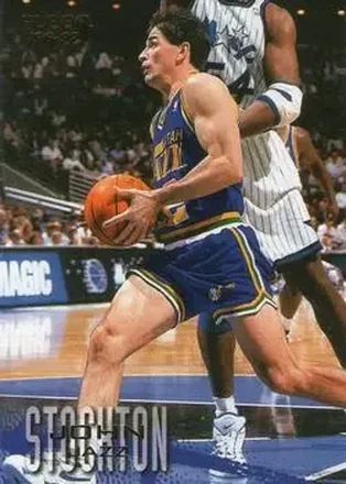 1996-97 Fleer European #111 John Stockton