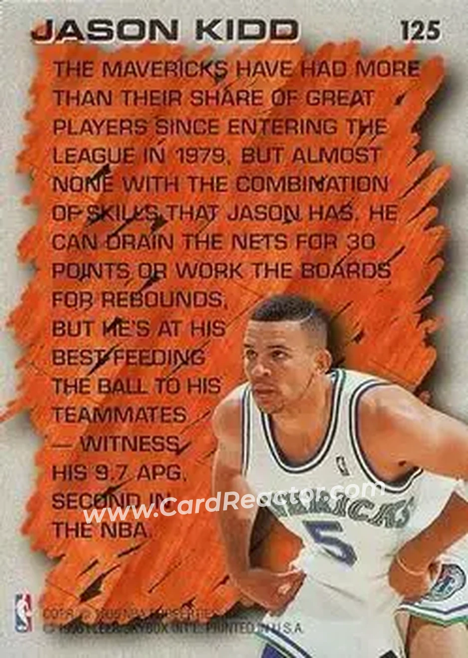 Back of Jason Kidd