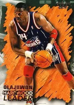 1996-97 Fleer European #129 Hakeem Olajuwon
