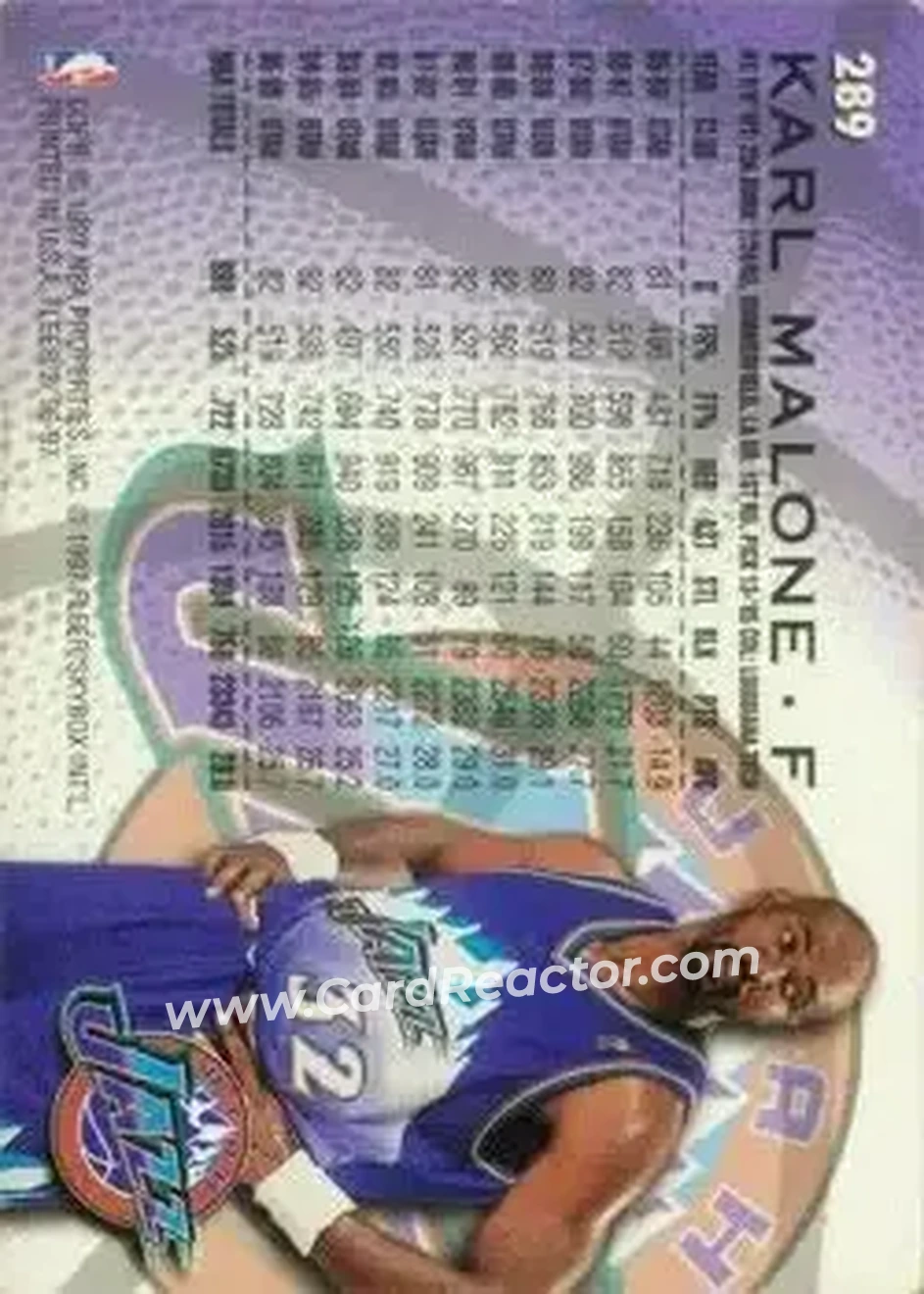 Back of Karl Malone