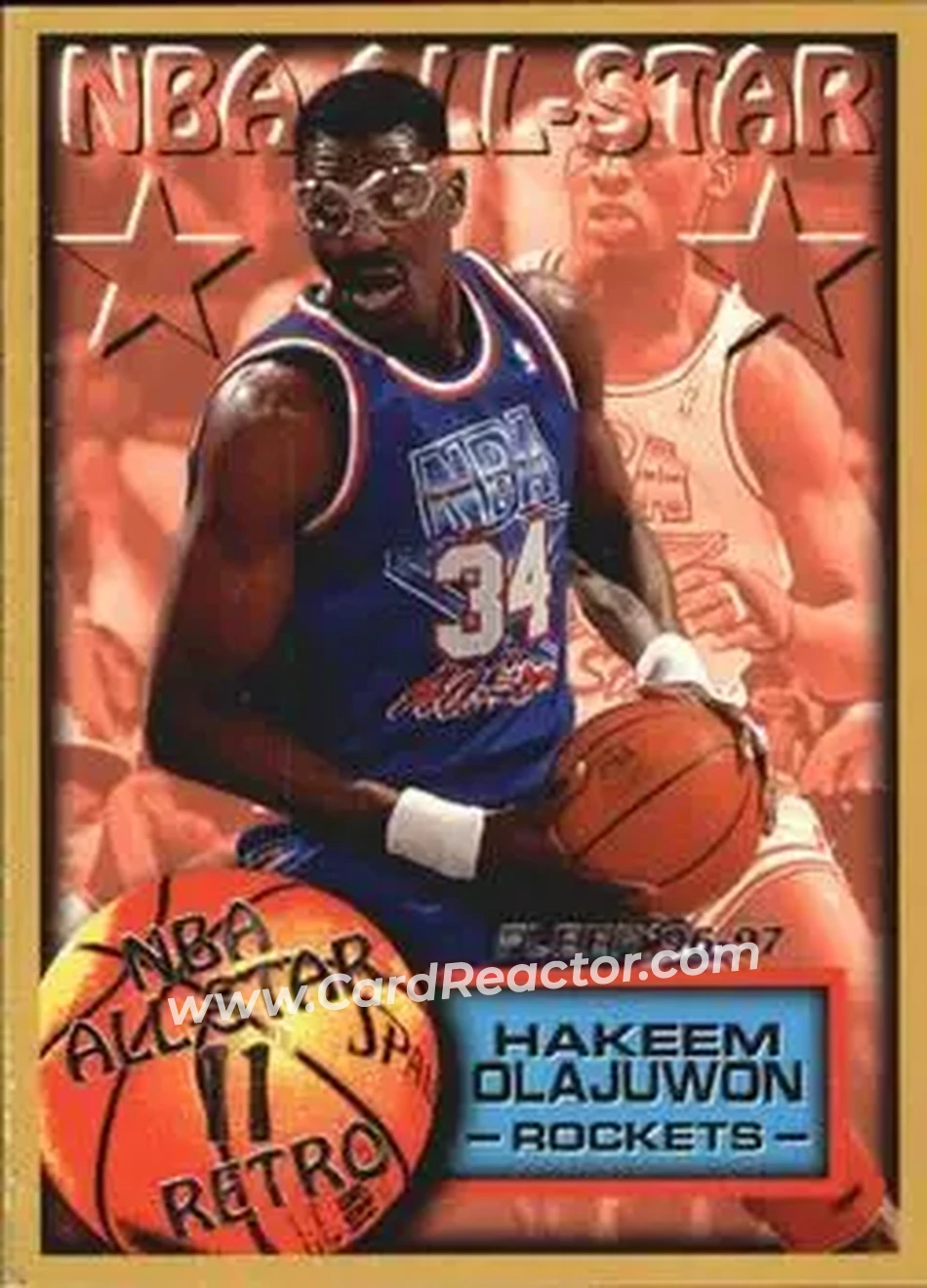 Front of Hakeem Olajuwon