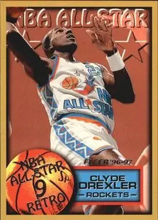1996-97 Fleer European #313 Clyde Drexler