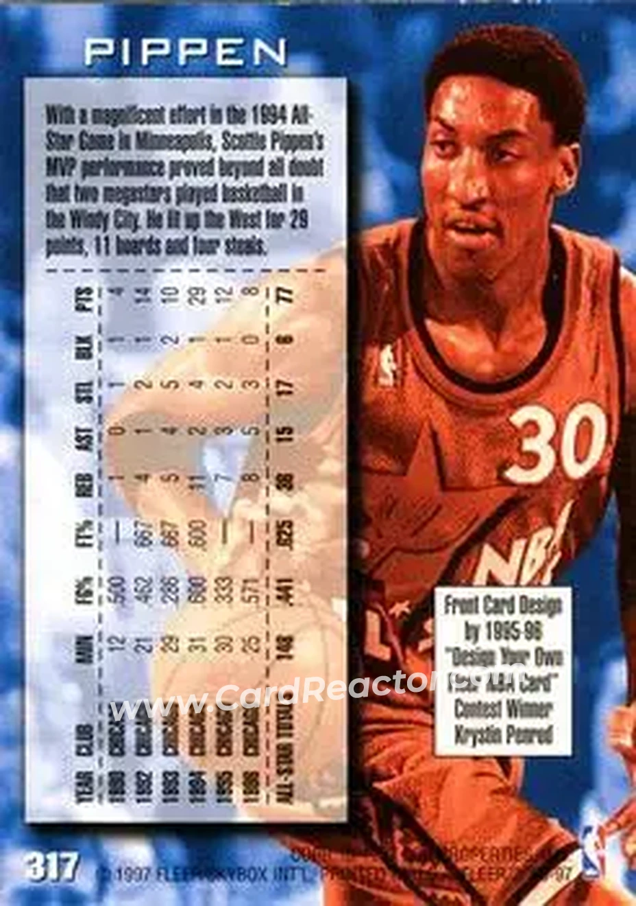 Back of Scottie Pippen