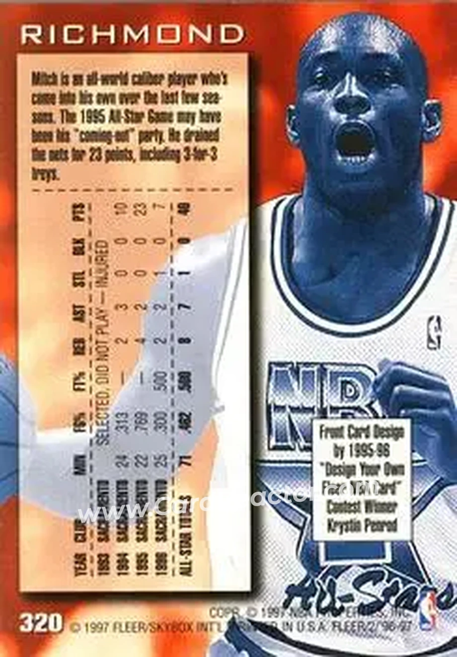 Back of Mitch Richmond