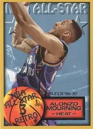 1996-97 Fleer European #322 Alonzo Mourning
