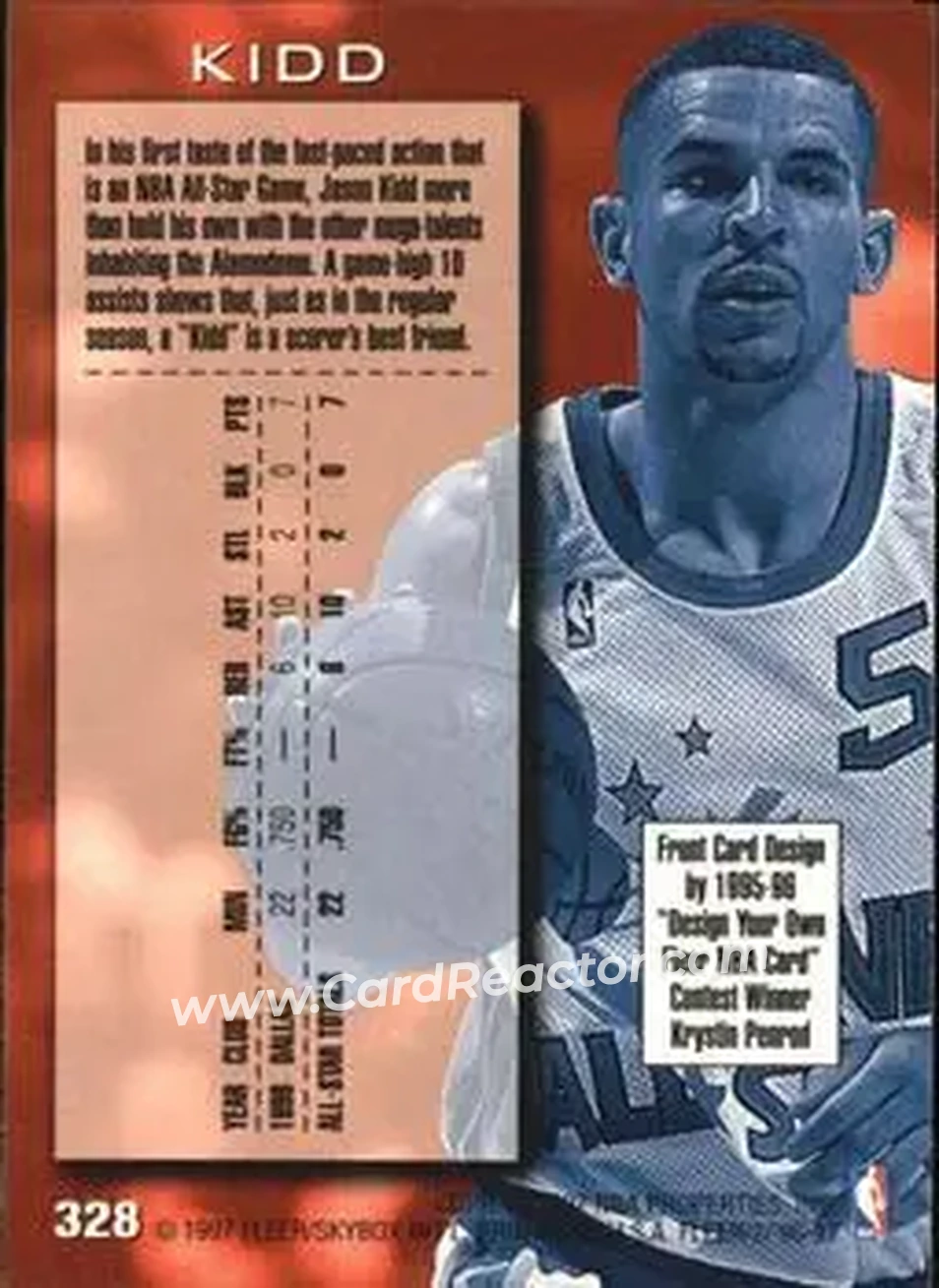 Back of Jason Kidd