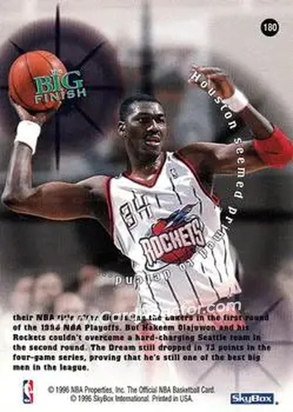Back of Hakeem Olajuwon