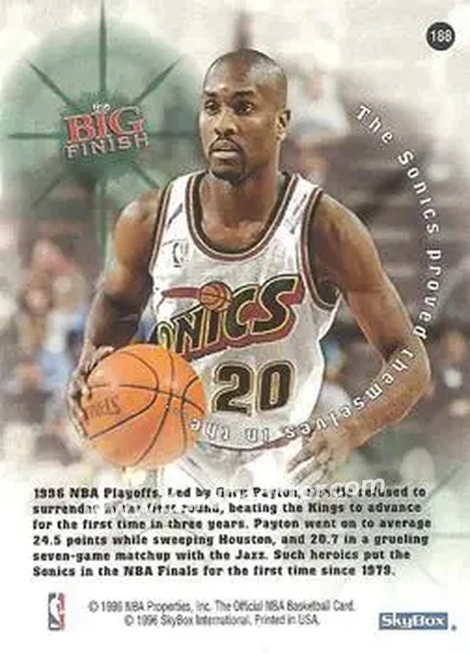 Back of Gary Payton