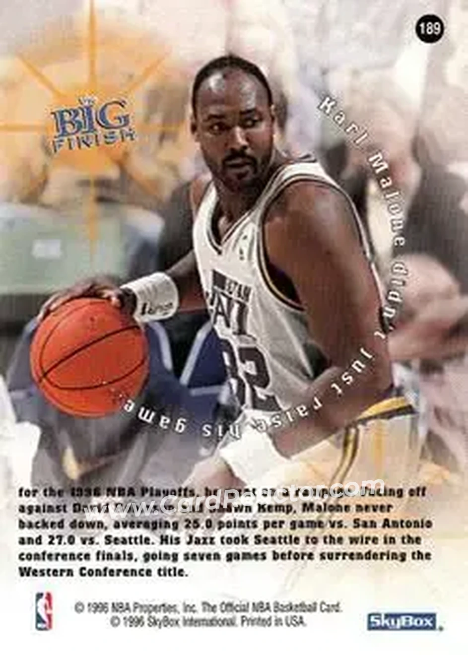 Back of Karl Malone