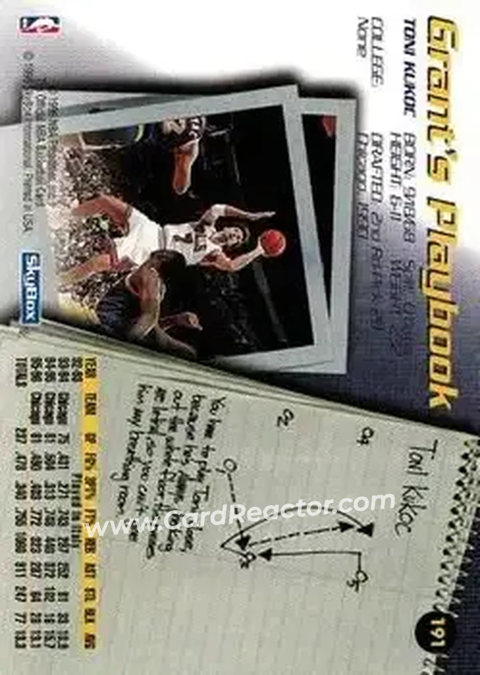Back of Toni Kukoc