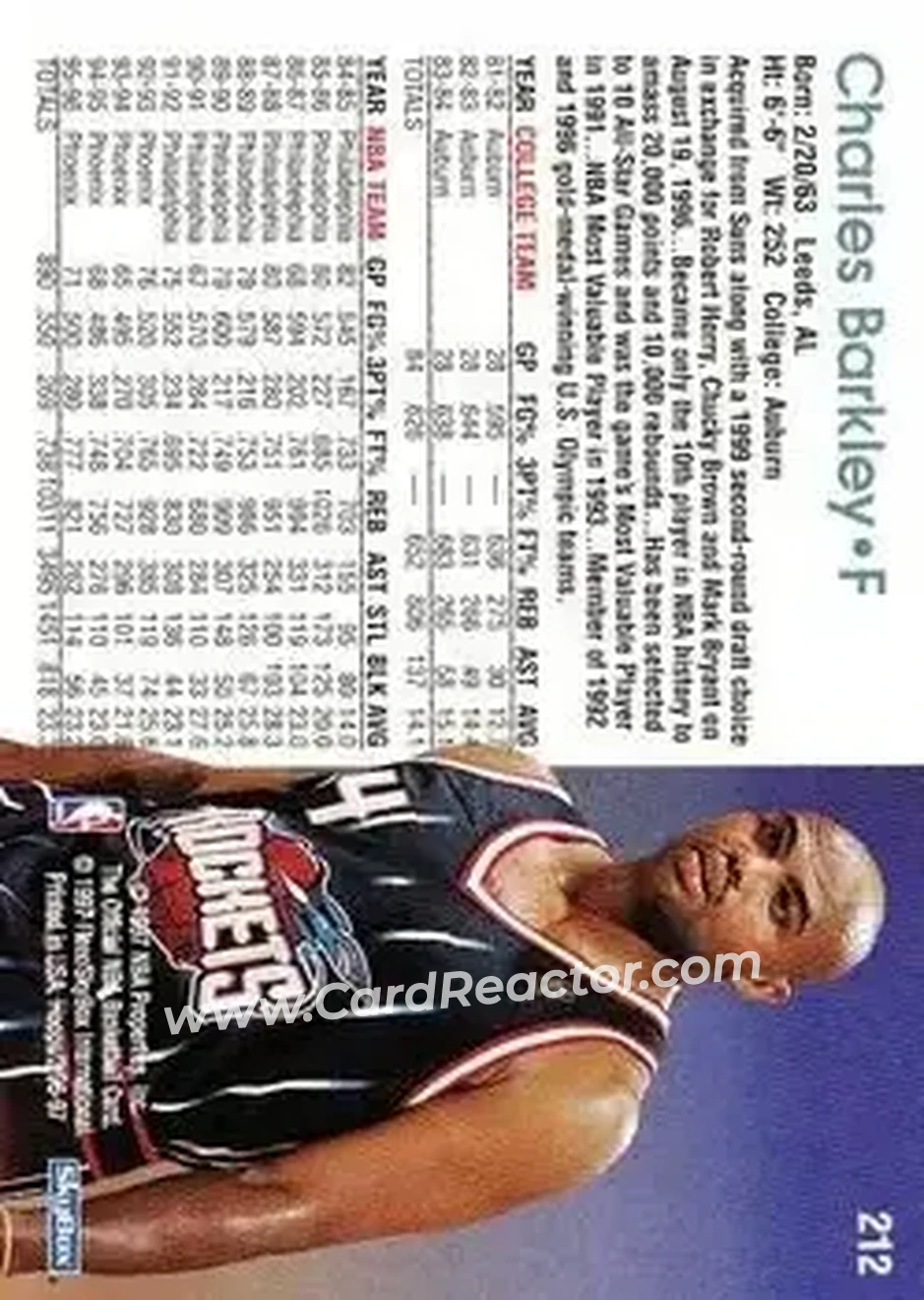 Back of Charles Barkley