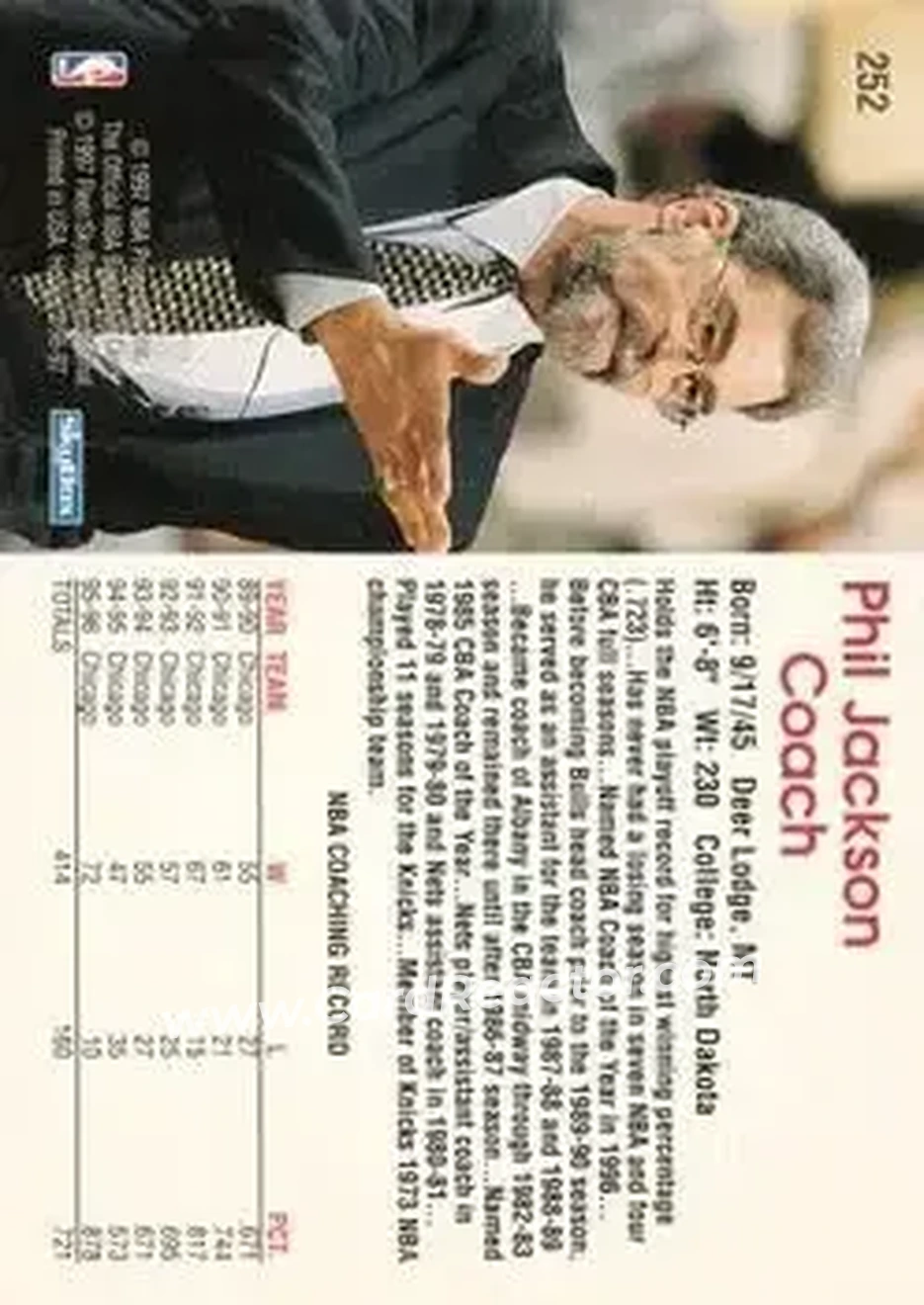 Back of Phil Jackson