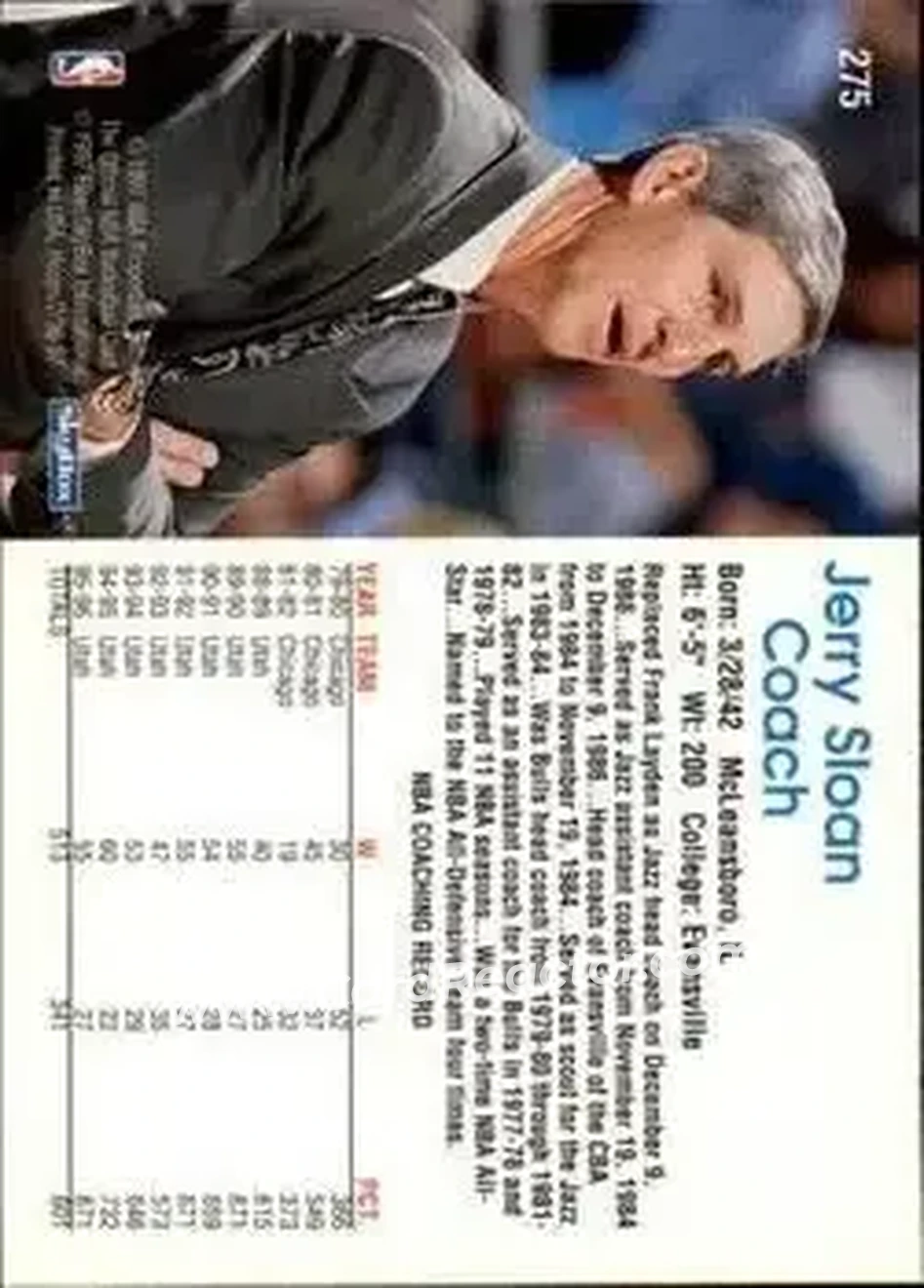 Back of Jerry Sloan