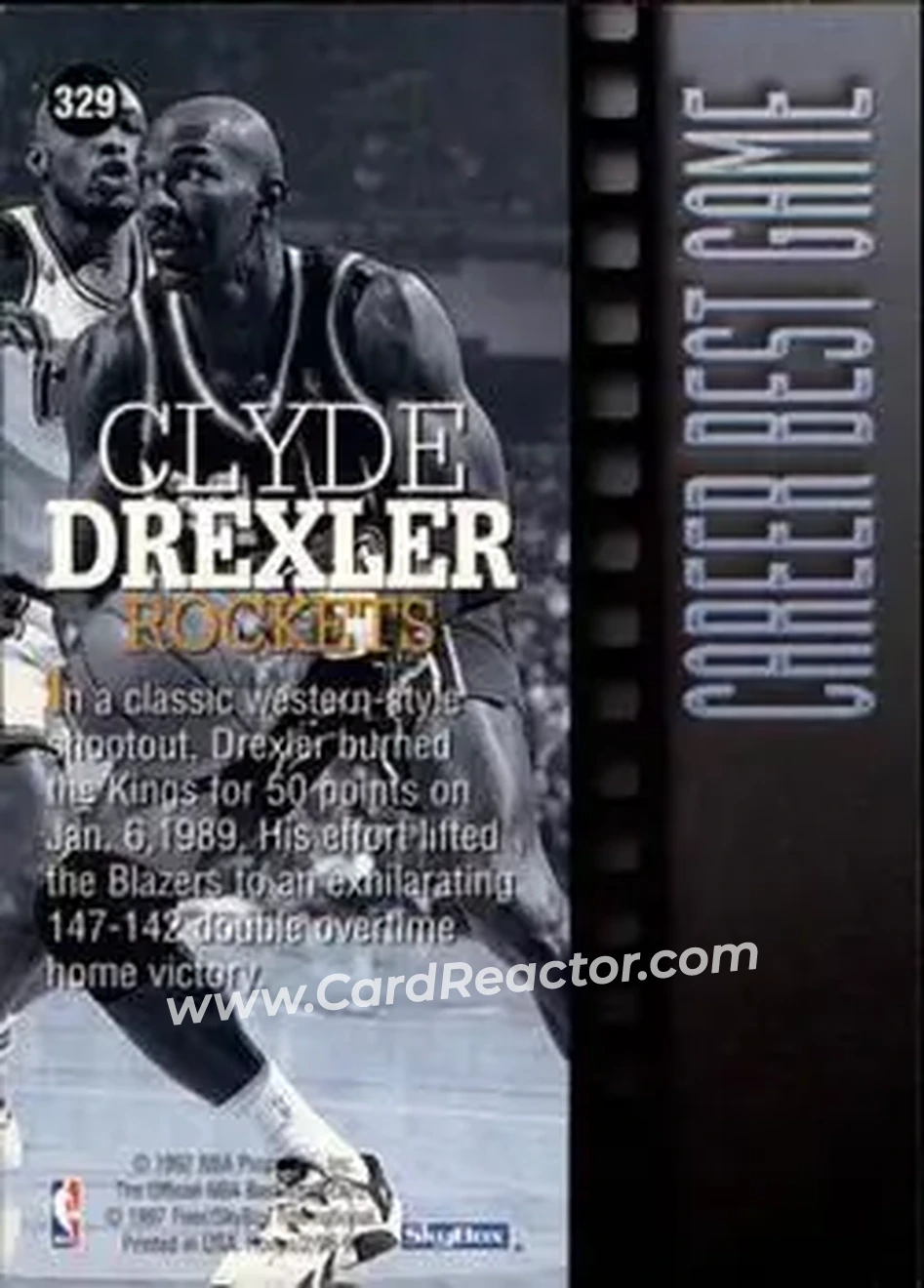 Back of Clyde Drexler
