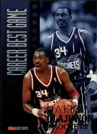 1996-97 Hoops #340 Hakeem Olajuwon