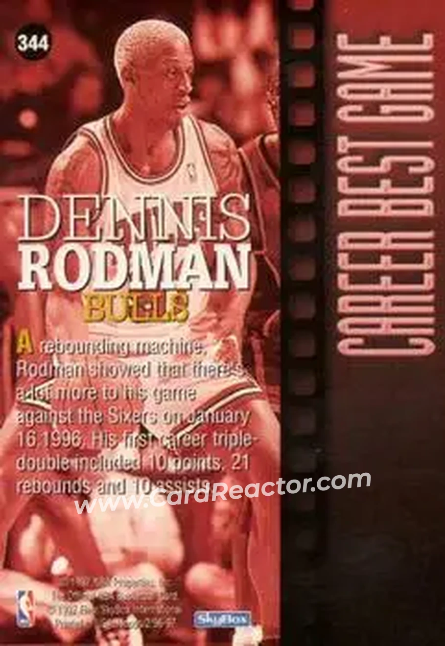 Back of Dennis Rodman