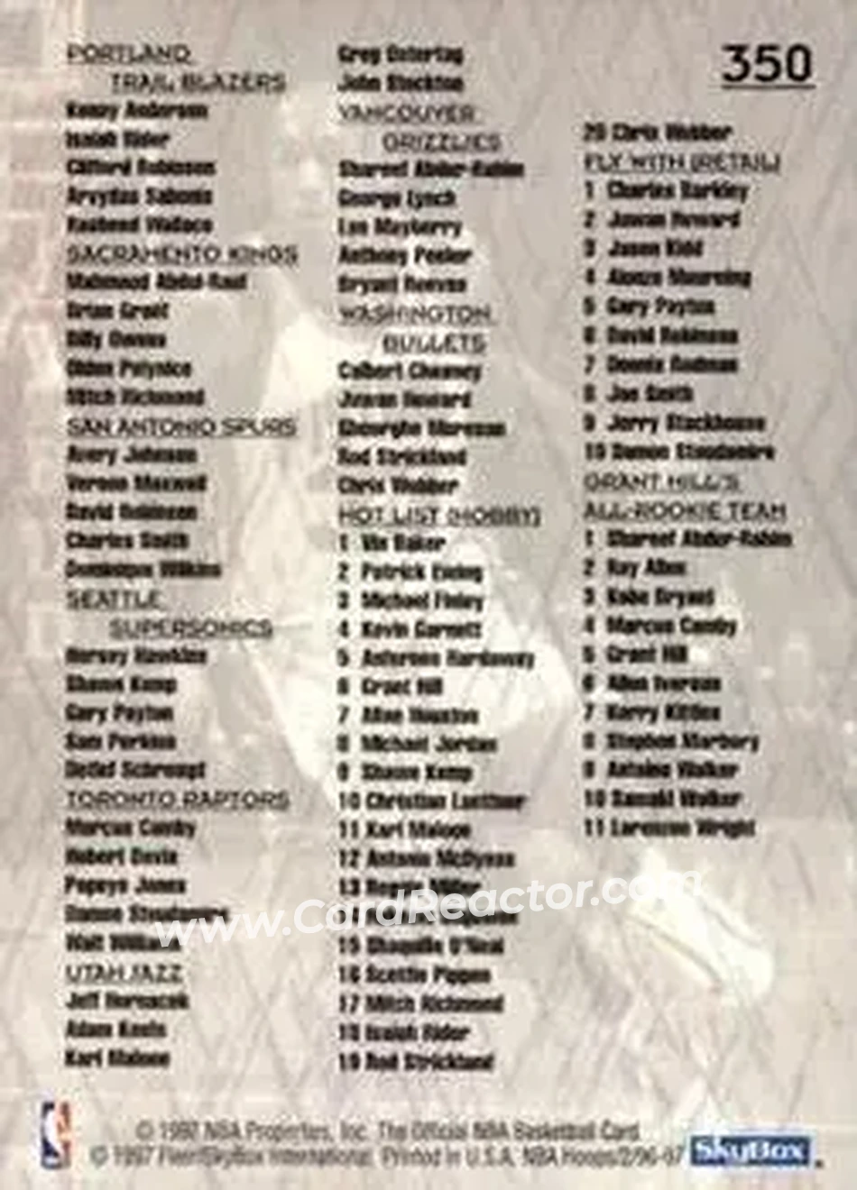 Back of Card #350