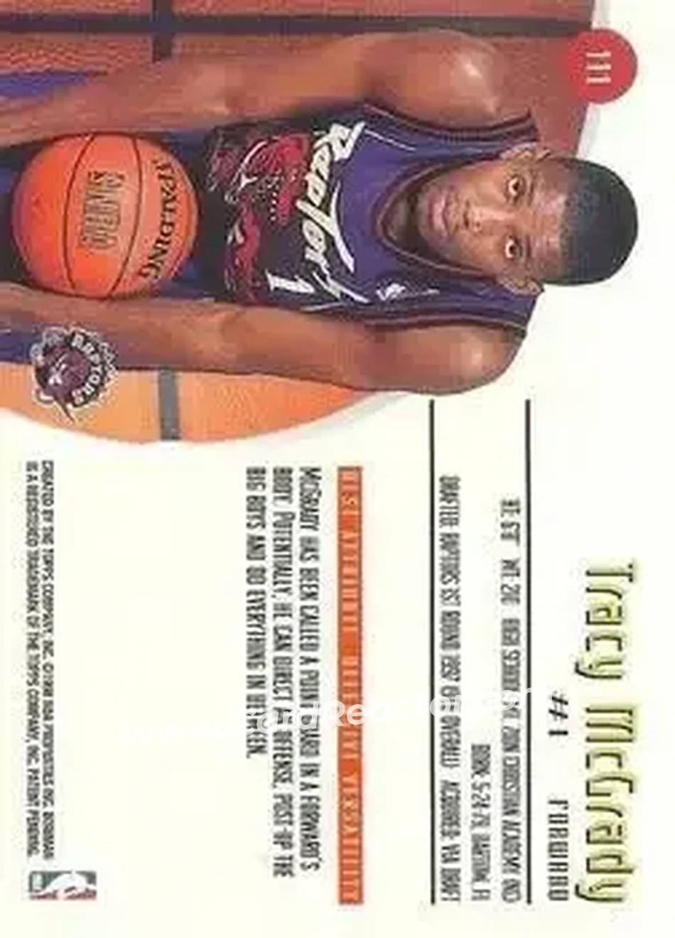 Back of Tracy McGrady