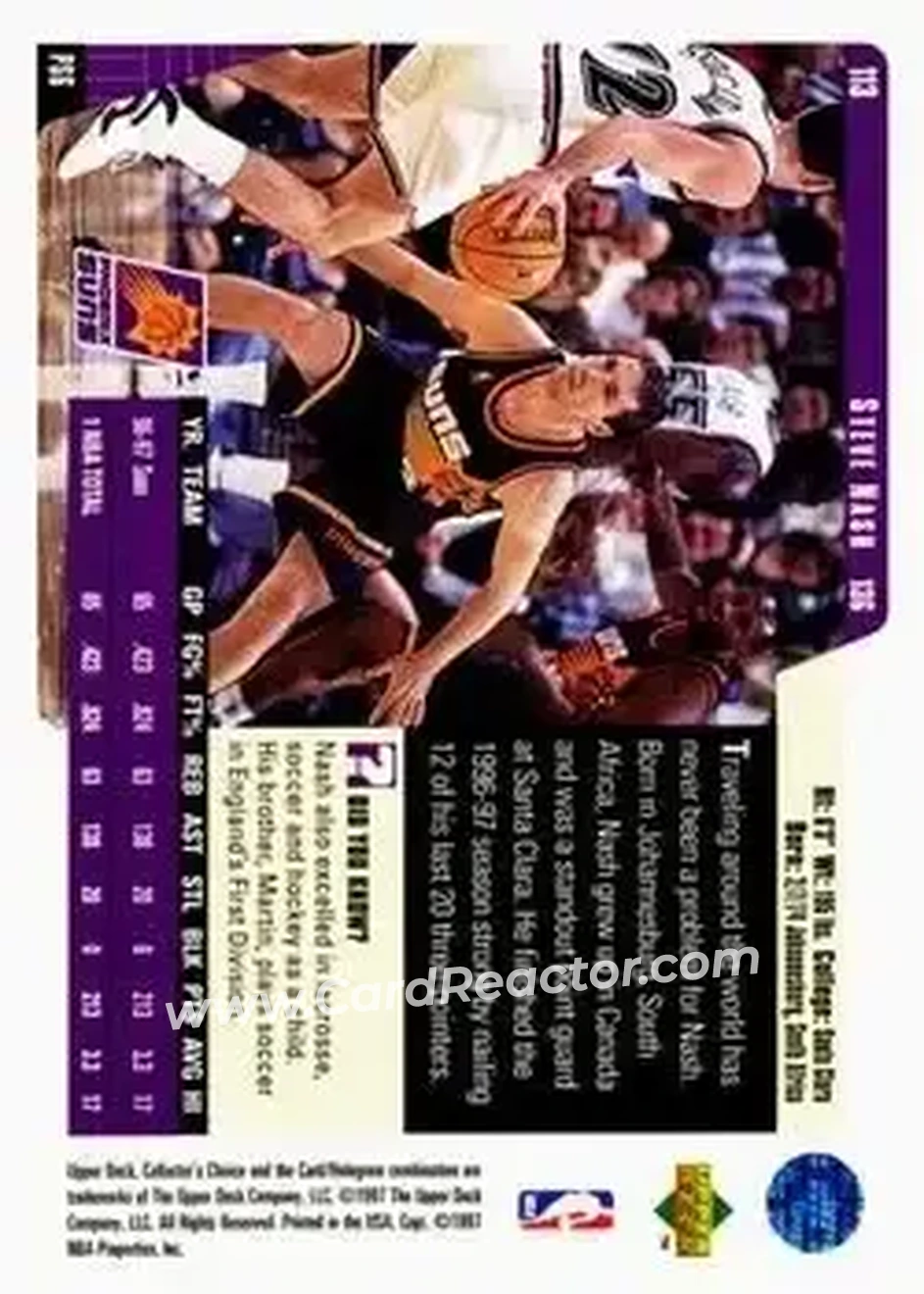 Back of Steve Nash