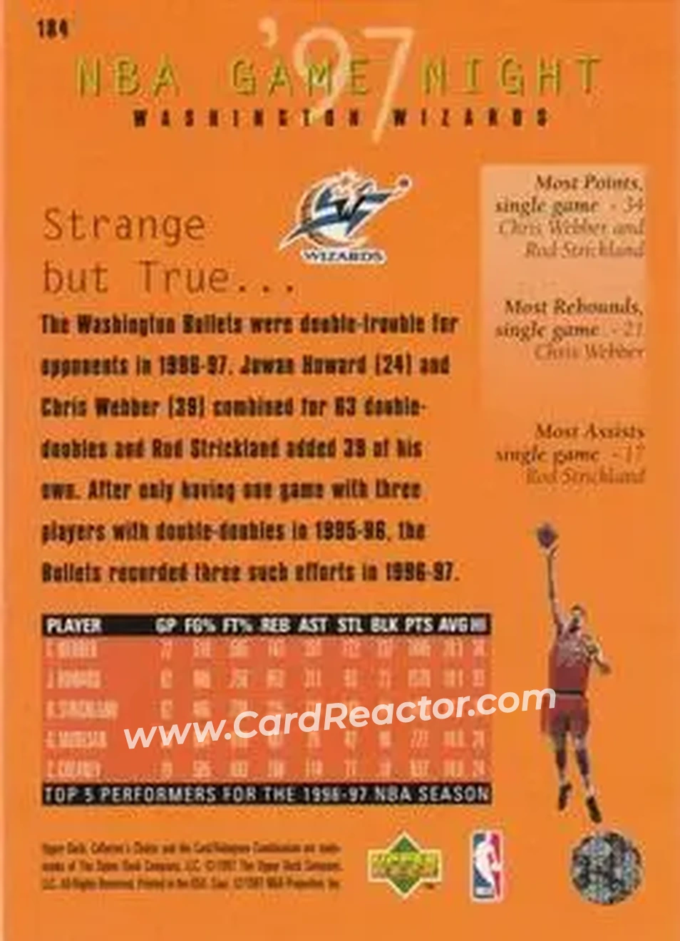 Back of Card #184