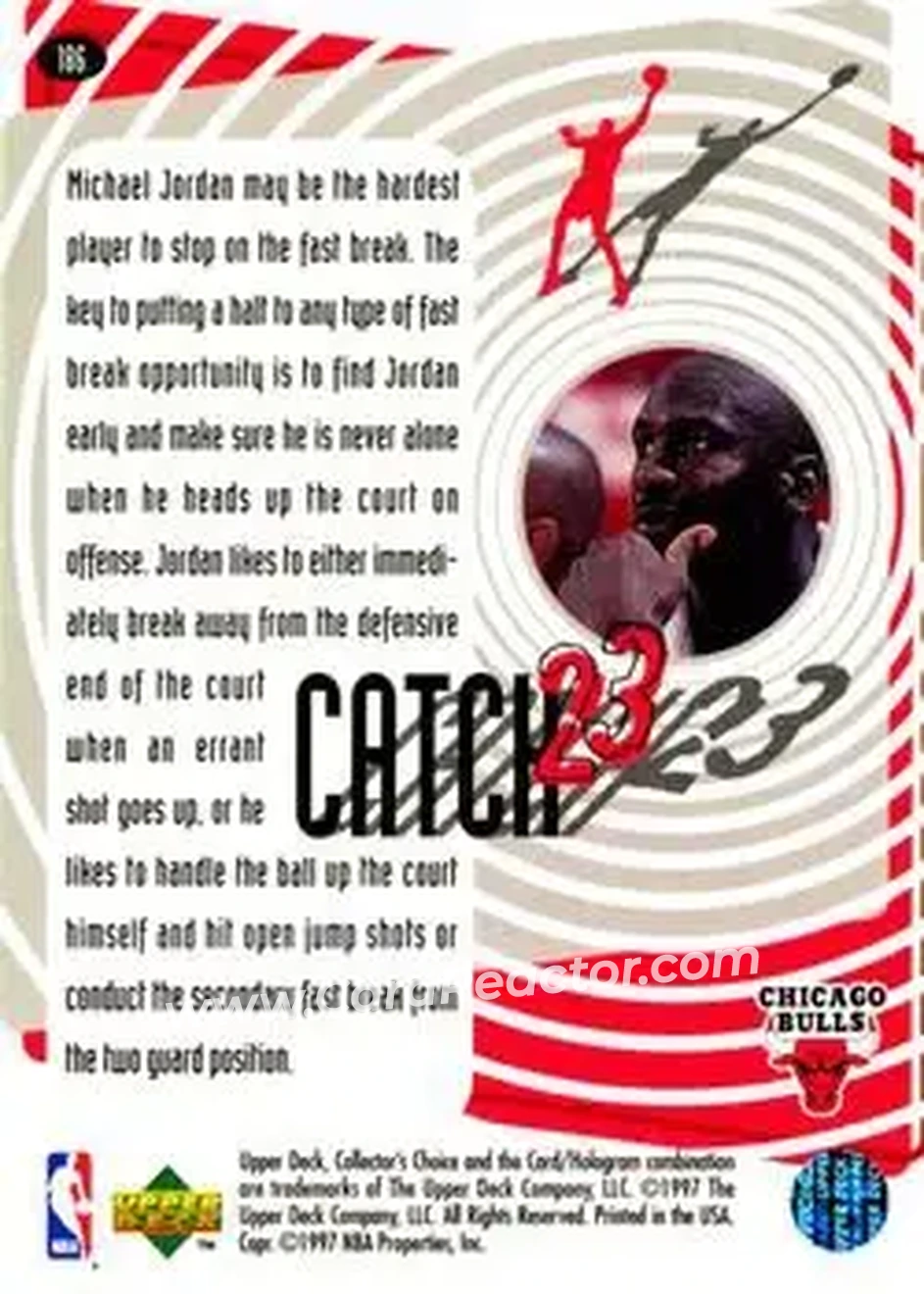 Back of Michael Jordan