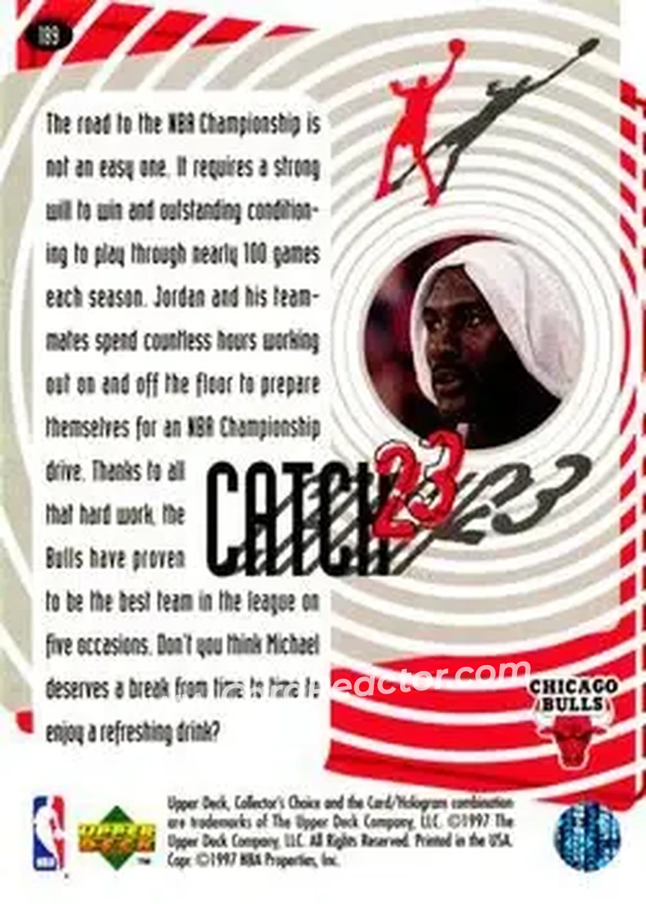 Back of Michael Jordan