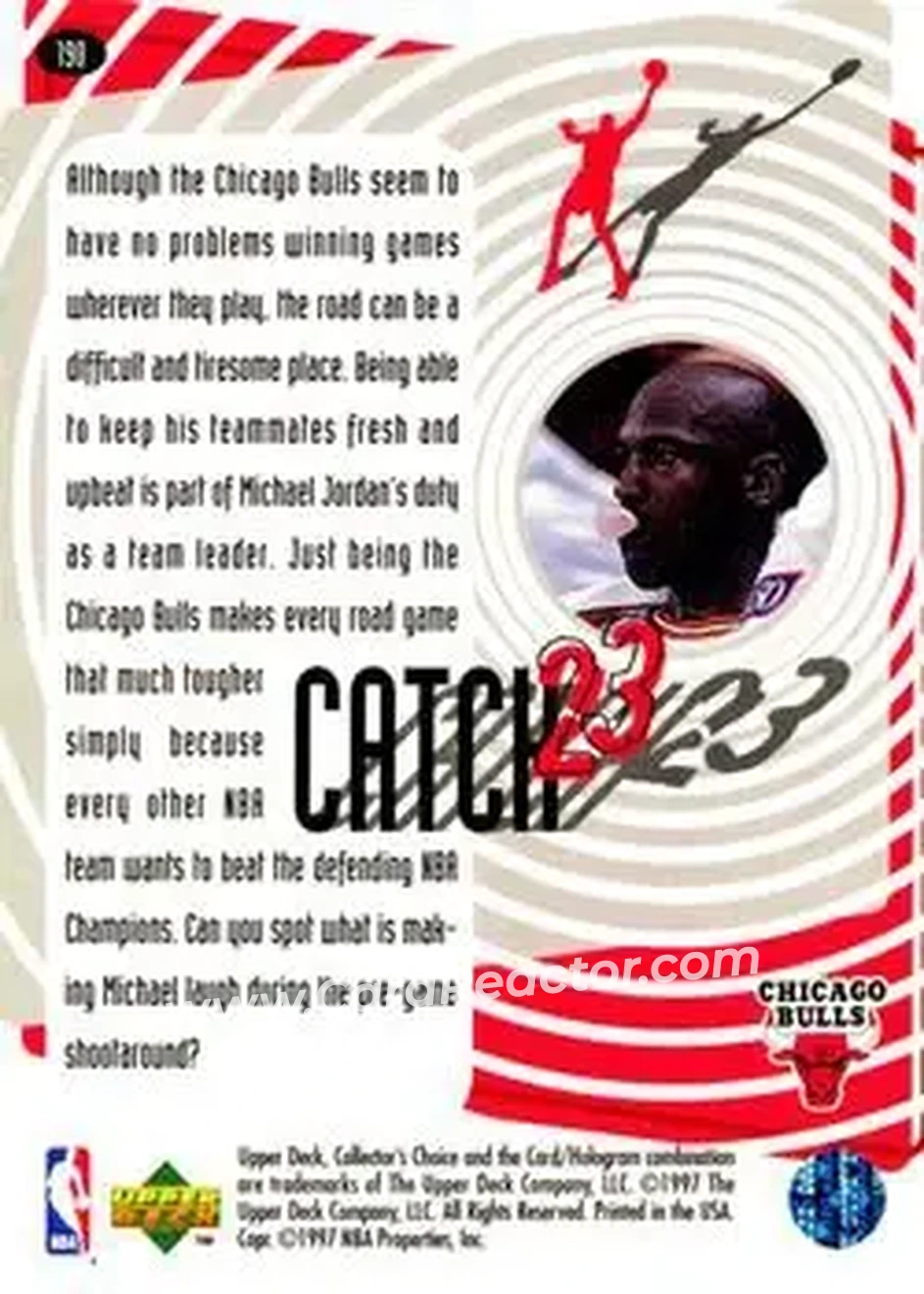 Back of Michael Jordan