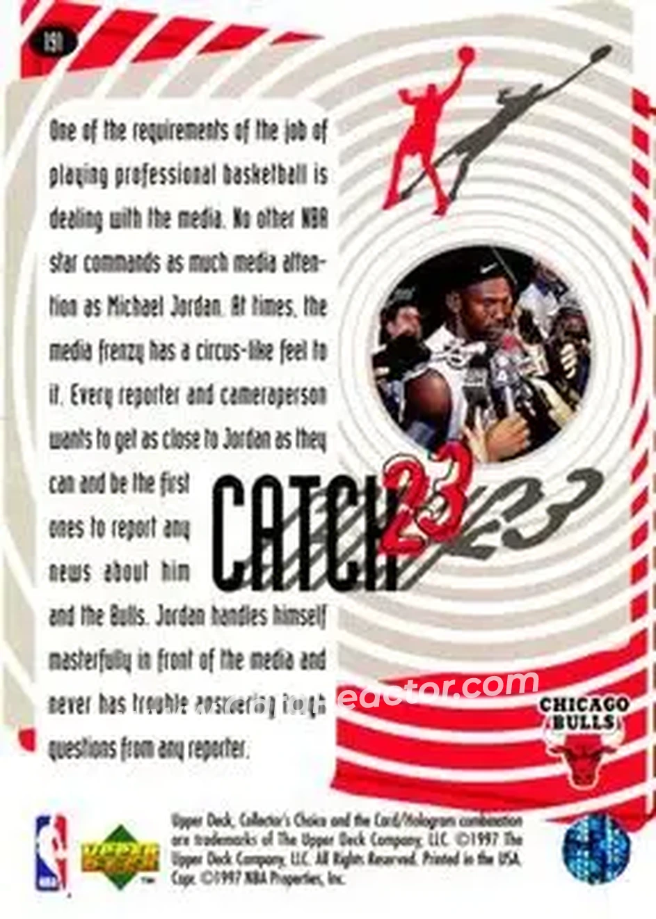Back of Michael Jordan