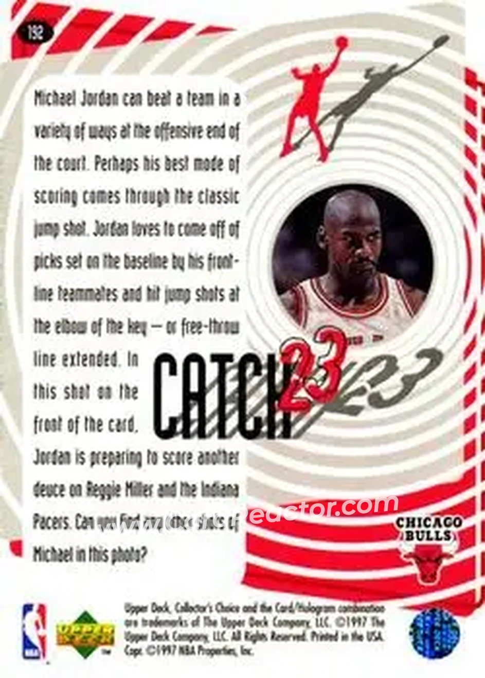 Back of Michael Jordan