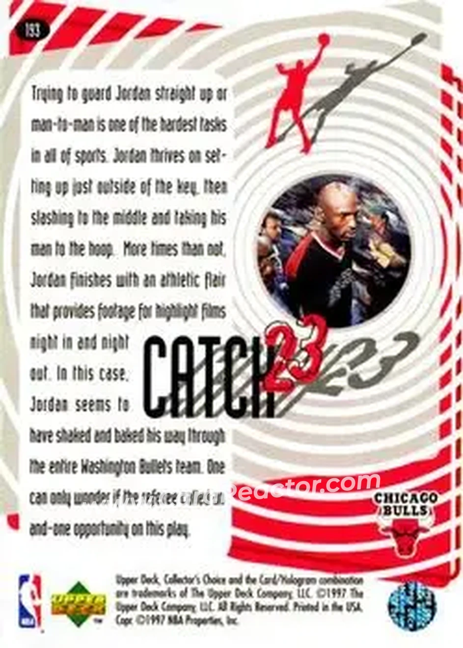 Back of Michael Jordan