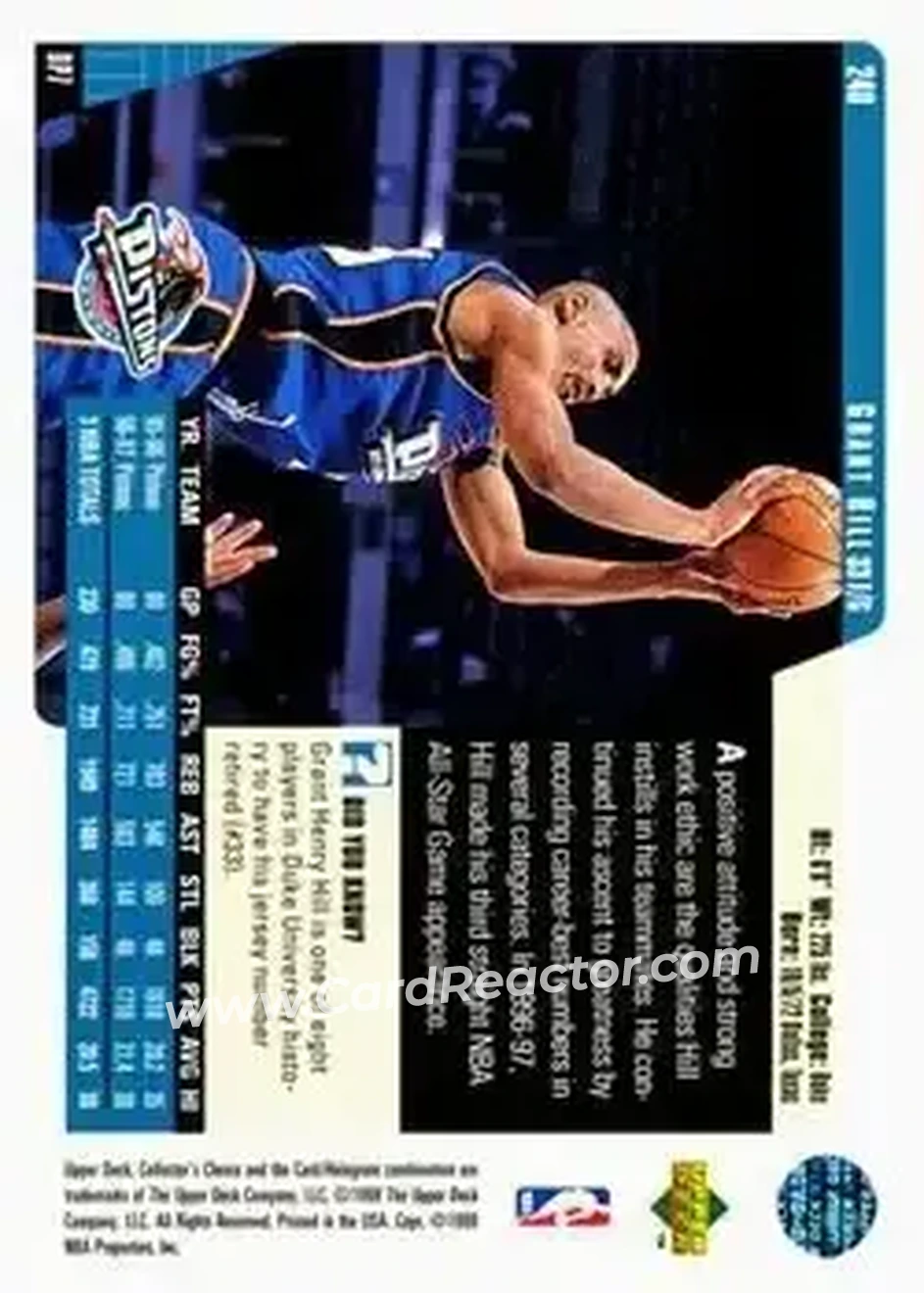 Back of Grant Hill