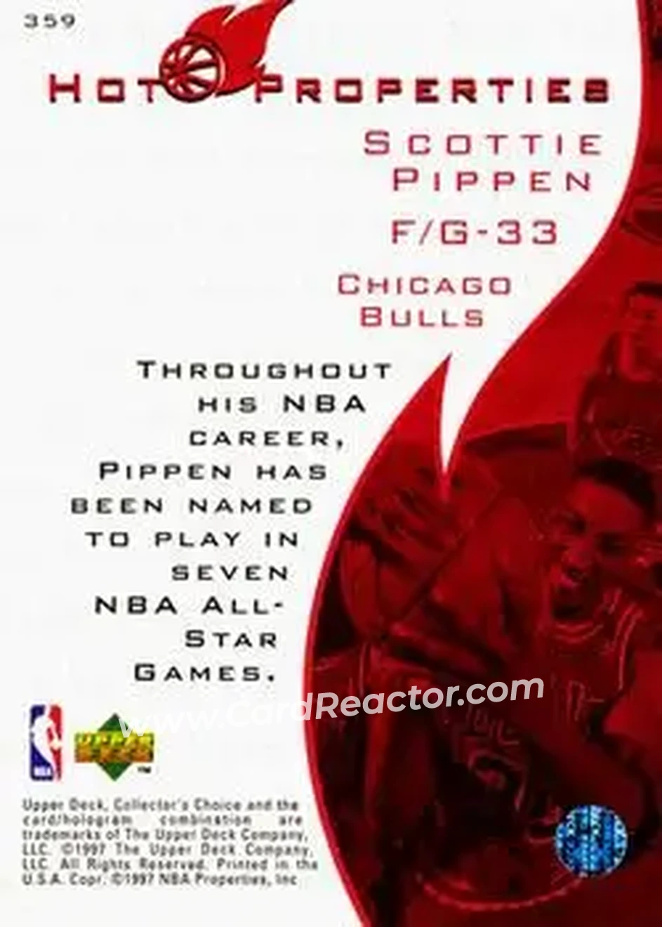 Back of Scottie Pippen