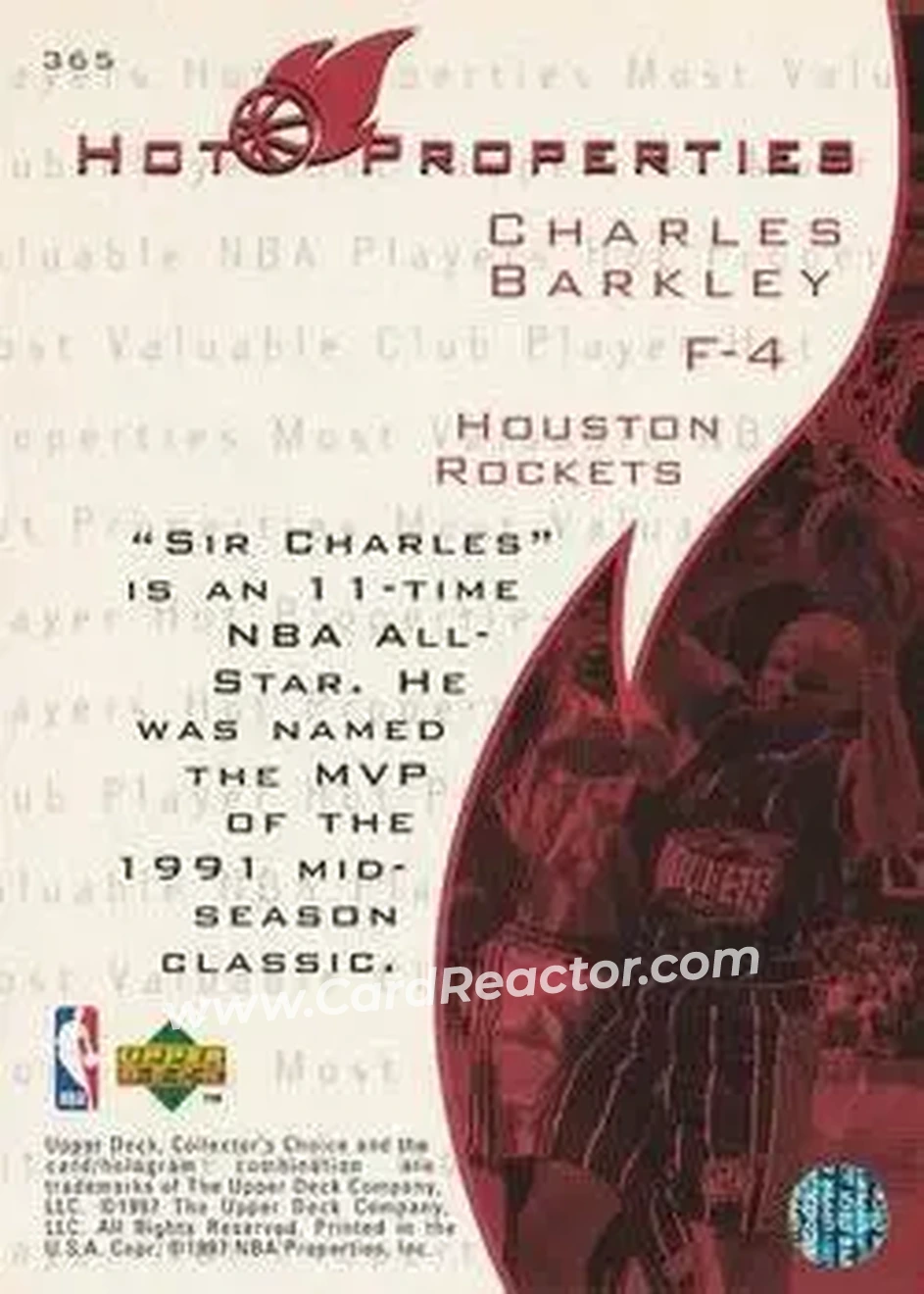 Back of Charles Barkley