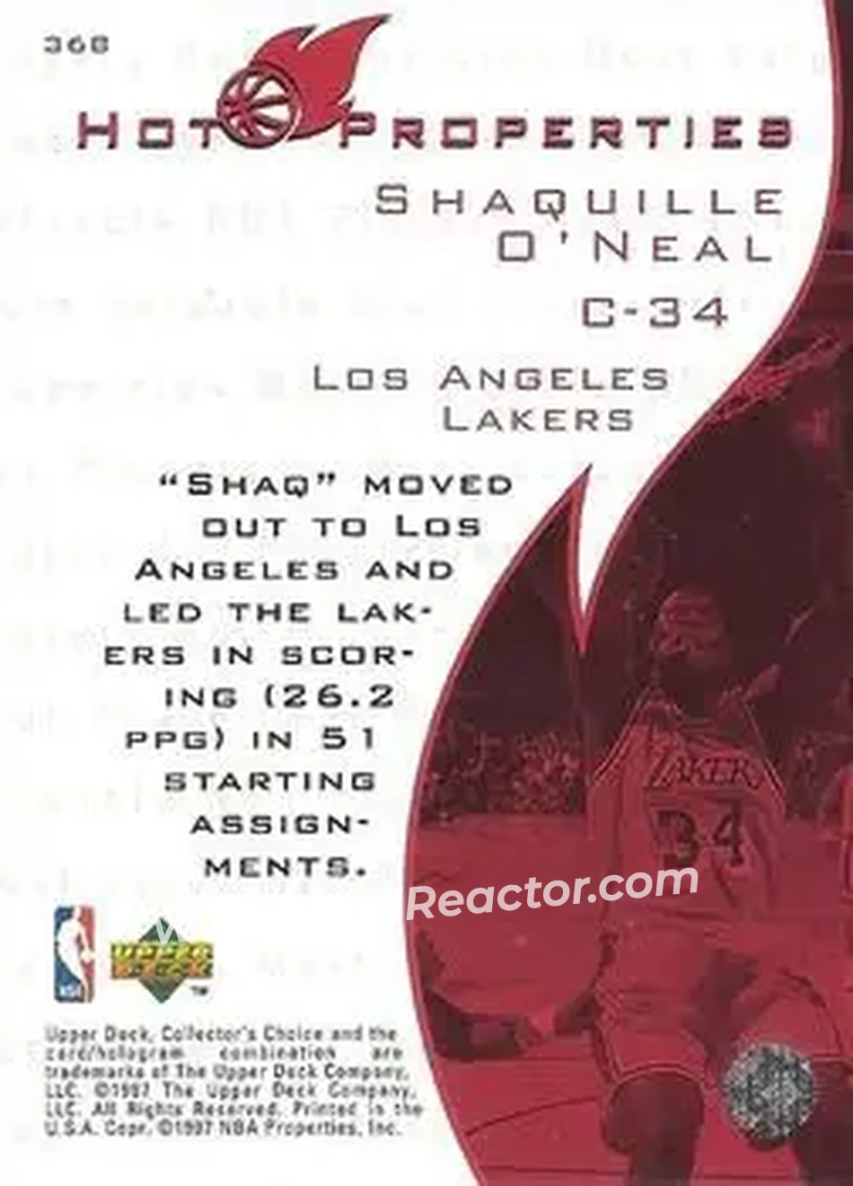 Back of Shaquille O'Neal