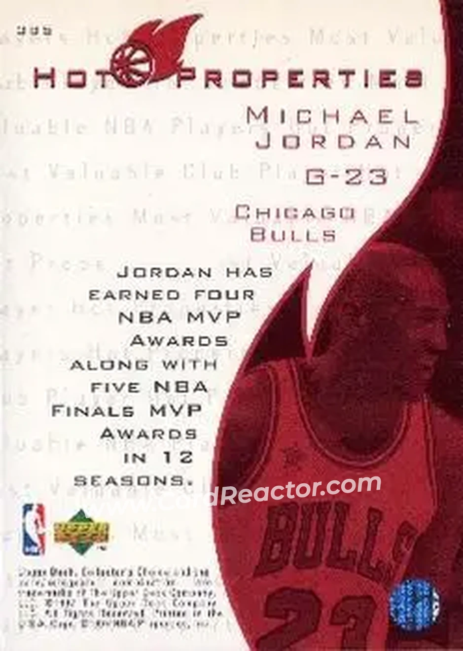 Back of Michael Jordan