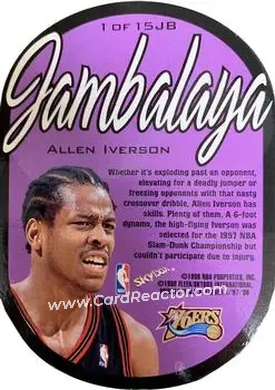 Back of Allen Iverson