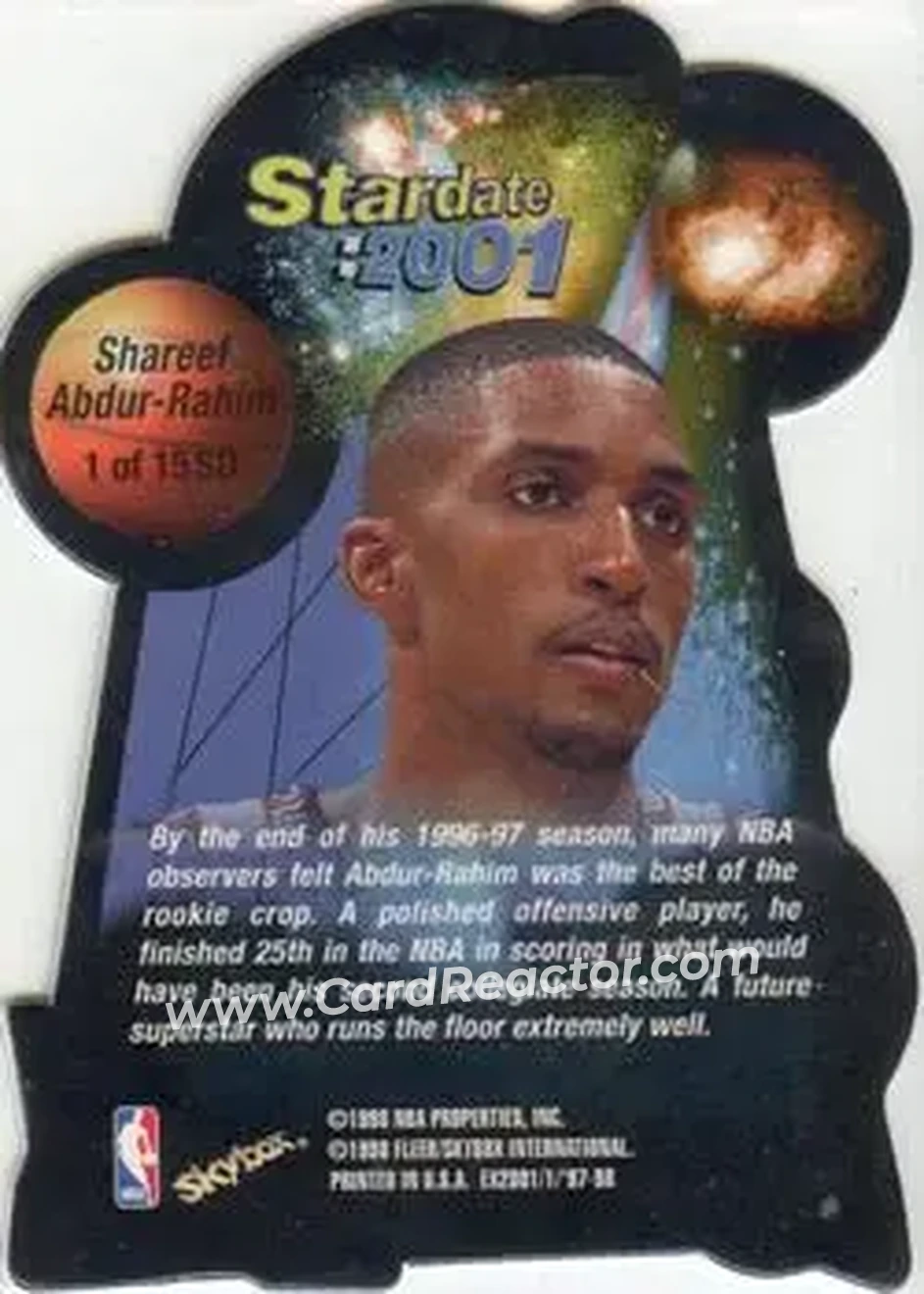 Back of Shareef Abdur-Rahim