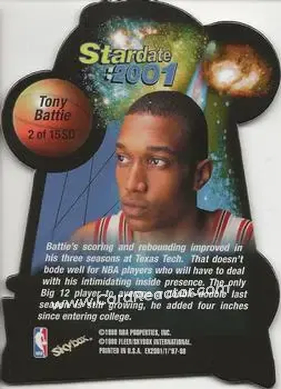 Back of Tony Battie